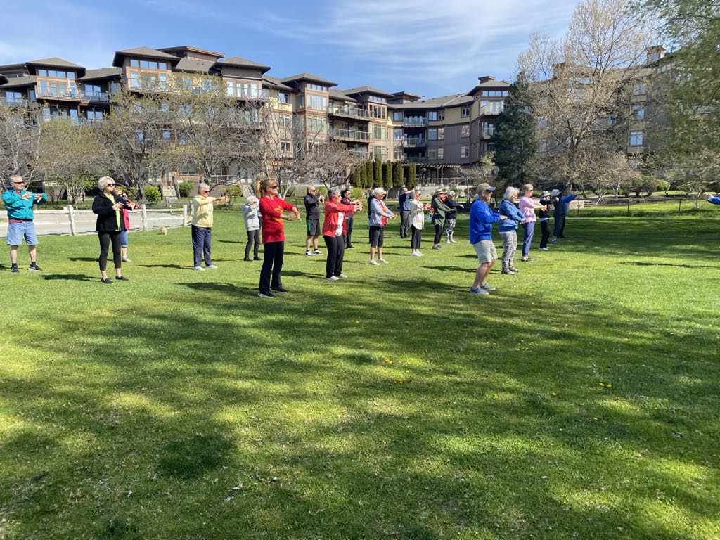 Tai Chi'ers in the park